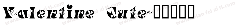 Valentine Cute字体转换